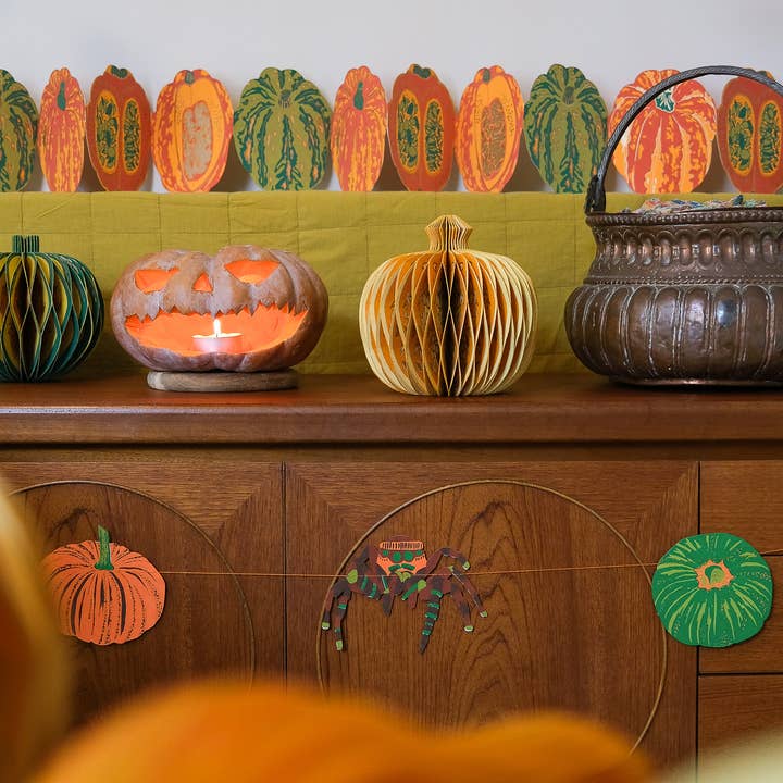 East End Press - Wholesale Bunting/Garland - Pumpkin Sewn Garland