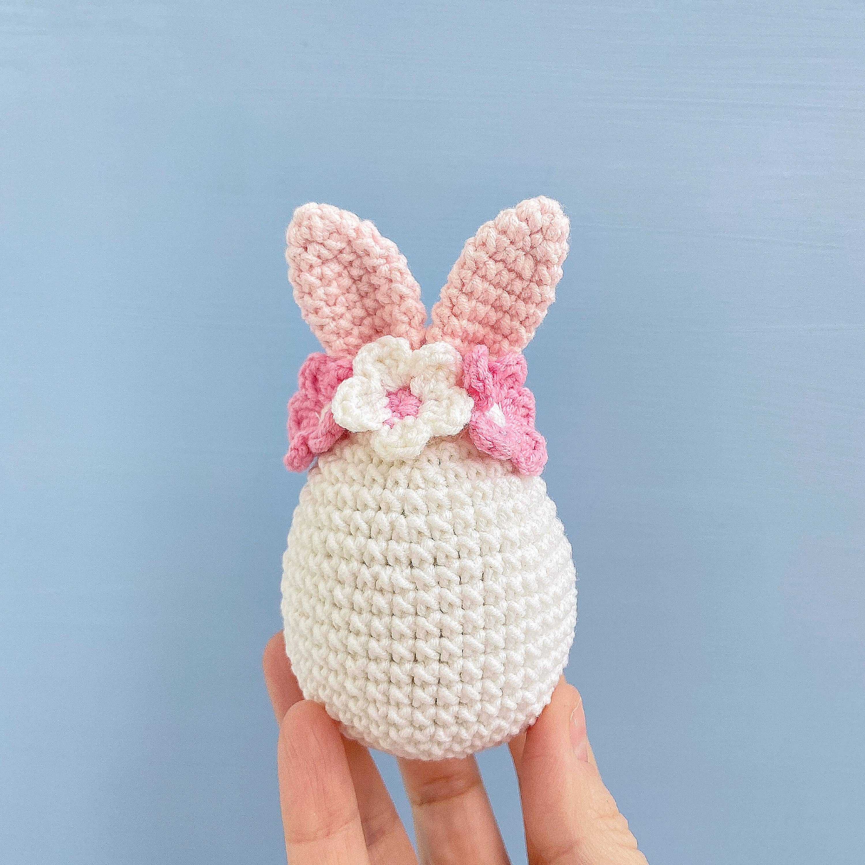 Anh2 LTD - Vendita all'ingrosso Decorazioni da tavolo - Gnomo a forma di coniglietto pasquale lavorato all'uncinetto, uovo di Pasqua, decorazione per cesto di Pasqua6