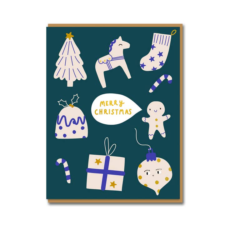 1973 - Wholesale Christmas Card - Christmas Icons Card by Aless Baylis
