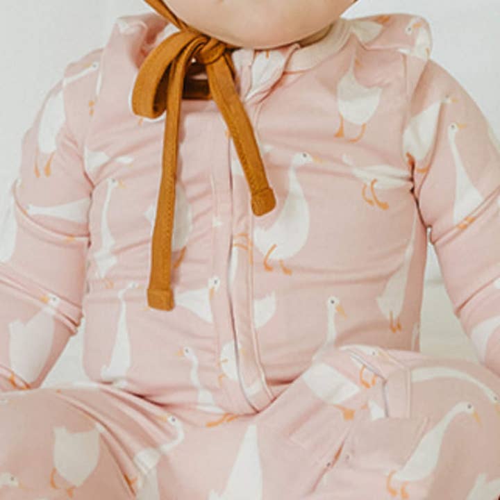 Copper Pearl - Wholesale Sleepsuit - Baby - Zip-Up Footie Pajama - Goosie2