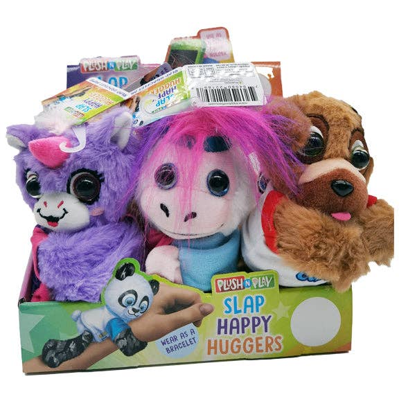 Novelty Brands - Wholesale Stuffed/Plush Toy - Kids & Baby - Plush Slap Happy Hugger Toy Assortment- 6/Display