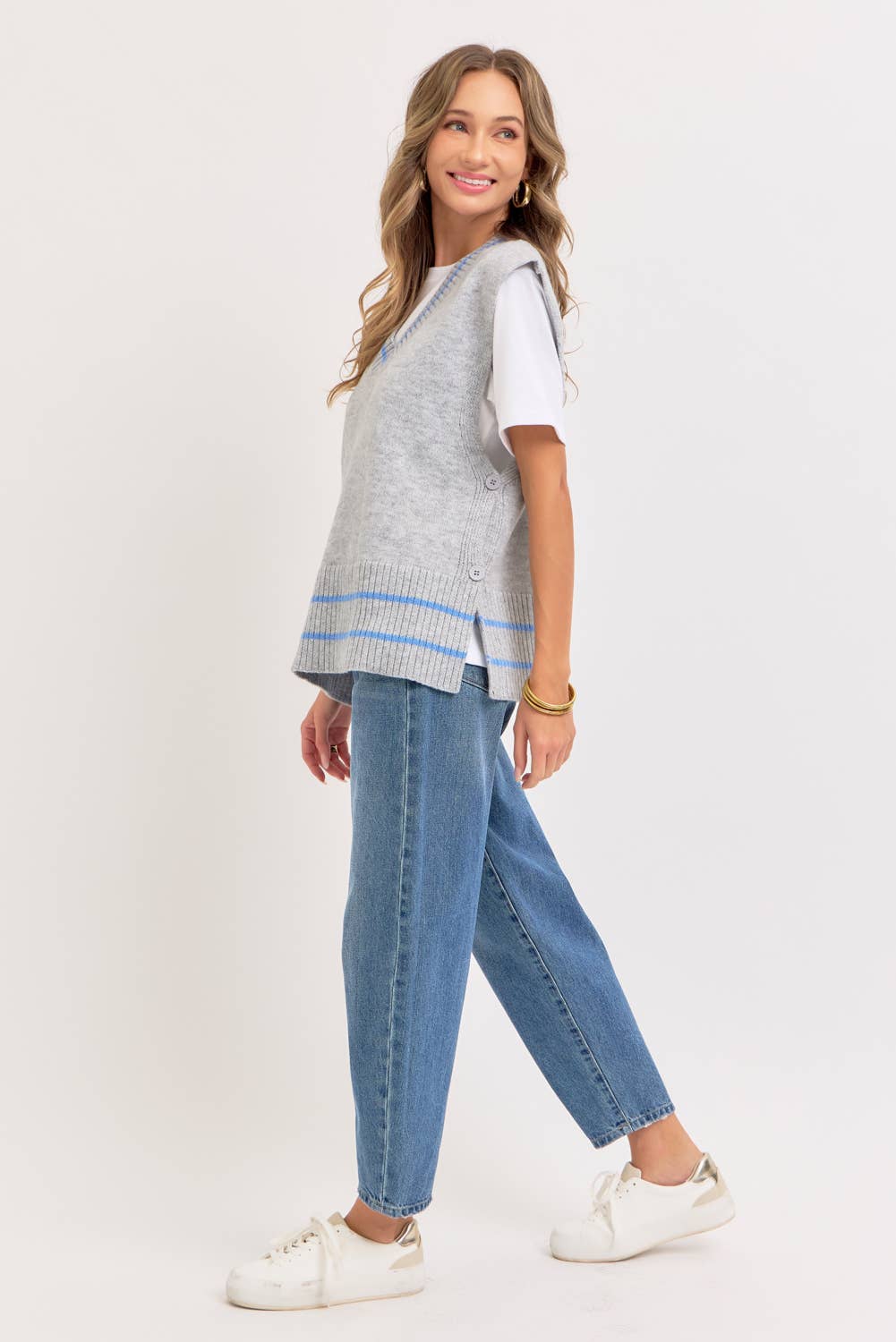 Sweet Lovely by Jen - Wholesale Knit Sweater - Women's - EFFORTLESSLY ESSENTIAL KNIT TOP/VEST23