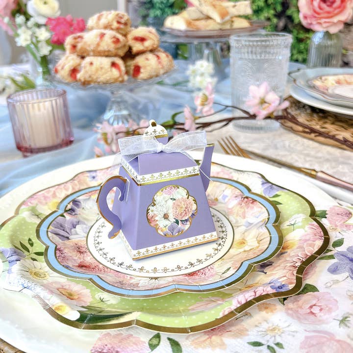 Kate Aspen - Wholesale Party Favor Bag/Box - Tea Time Party Favor Box - Assorted (Set of 24)