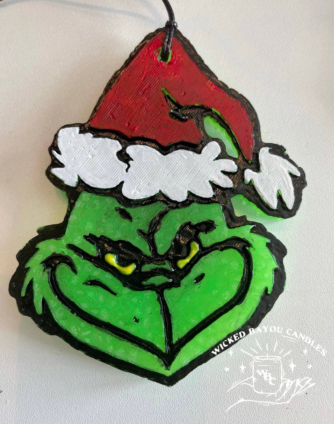 Large Grinch with Gold Glitter Iron On Patch – Scratch Decor