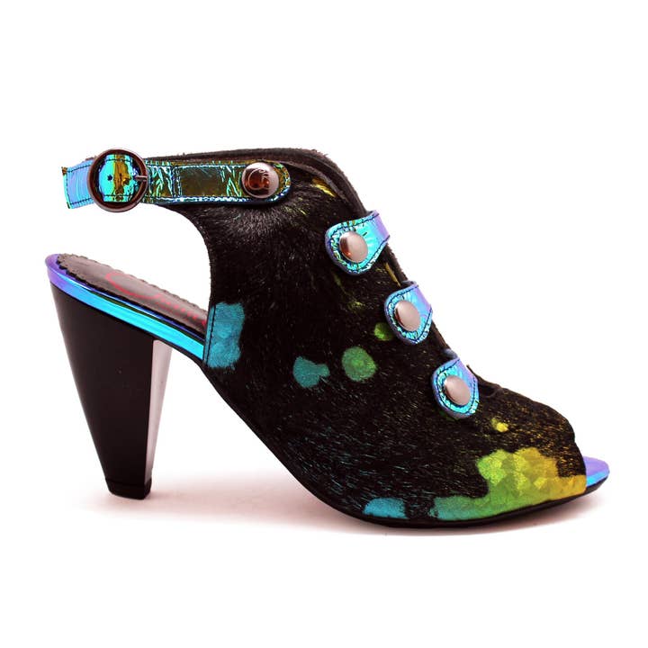 Honey - Rainbow Unicorn Abendschuh, Schwarz für den Großhandel von Chanii B