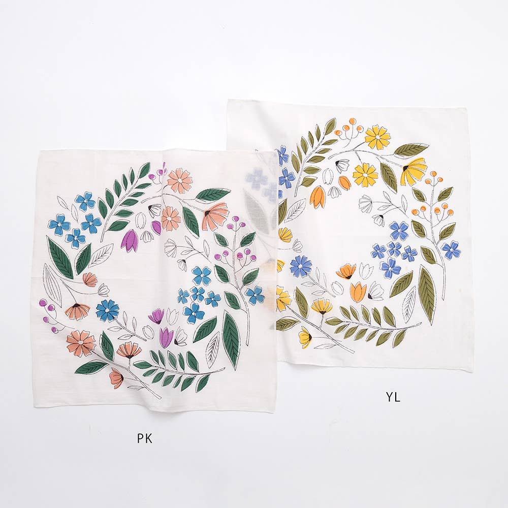 shesay – wholesale Handkerchief – Women's – Flower Wreath Pattern Handkerchief4