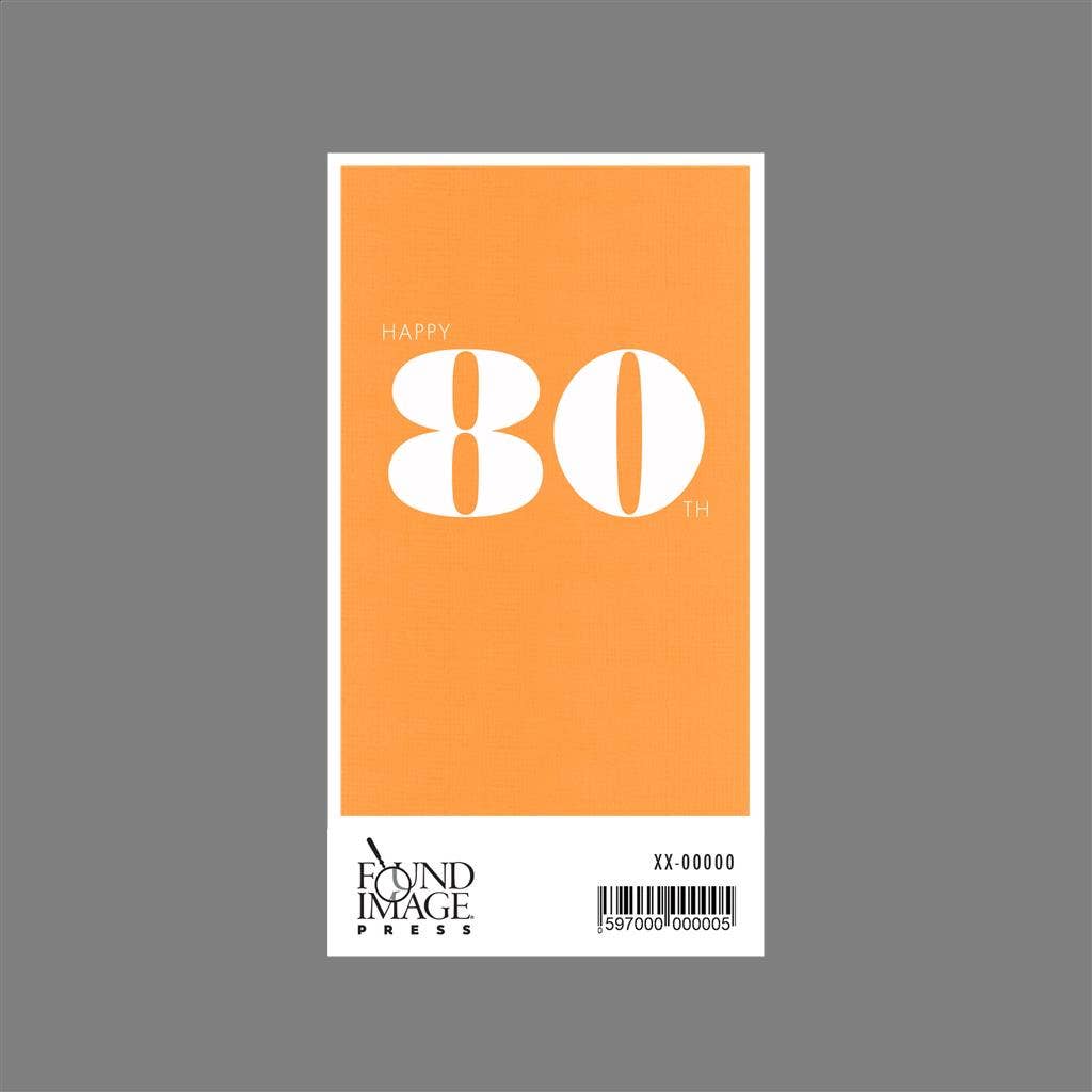 Found Image Press - Wholesale Sticker - Sticker HB-498 Happy 80th1