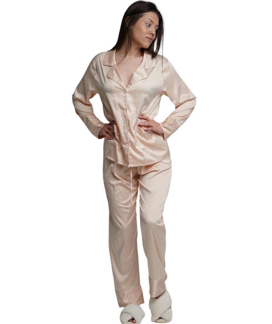 Taniri – wholesale Sleepwear set – Women's – ASHLEY LONG MATTE SATIN  PAJAMAS39