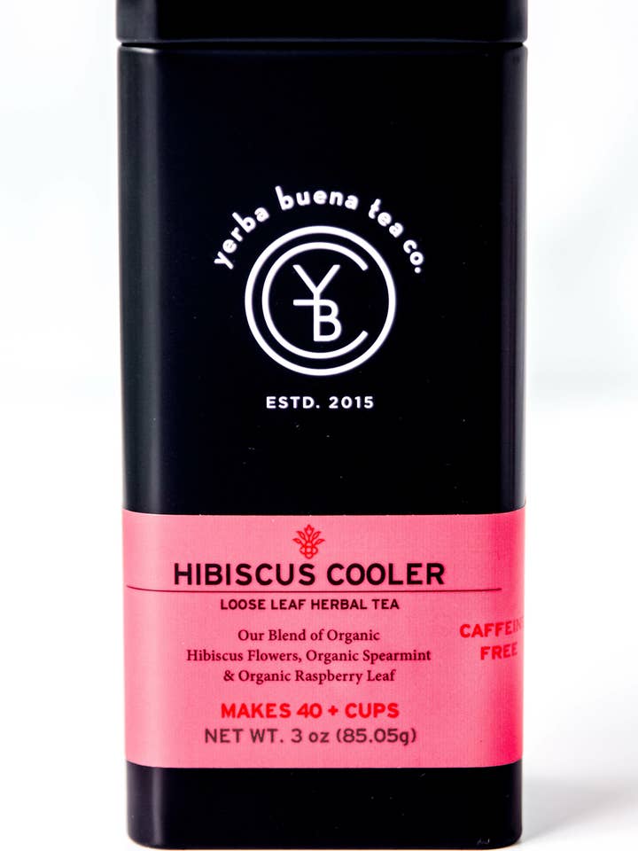 Hibiscus Cooler | Organic Tart & Minty Herbal | Iced Tea for wholesale by Yerba Buena Tea Co.