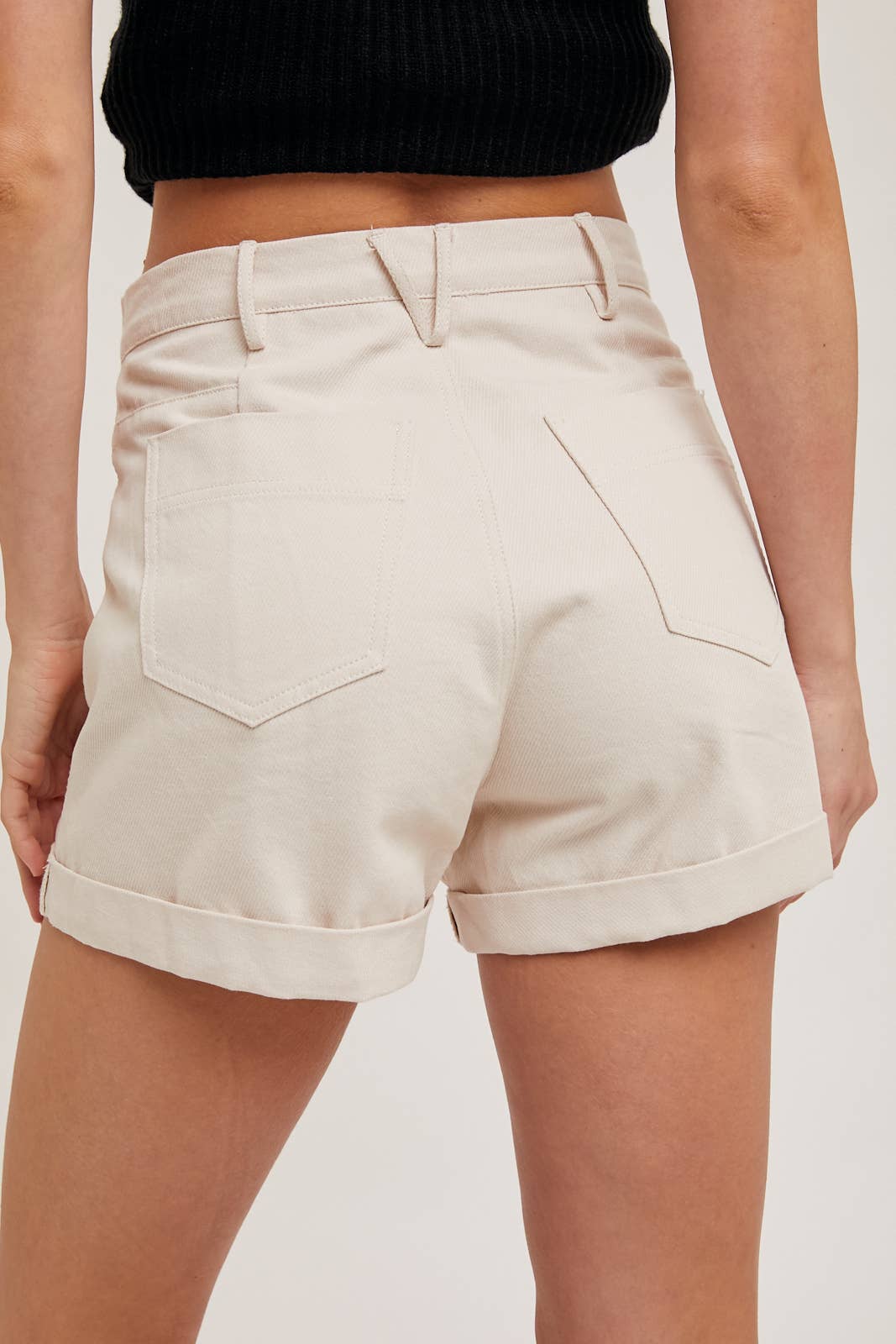 Bluivy - Vendita all'ingrosso Pantaloncini - Donna - PANTALONCINI DA MAMMA IN DENIM A VITA ALTA CON TASCHE LATERALI13