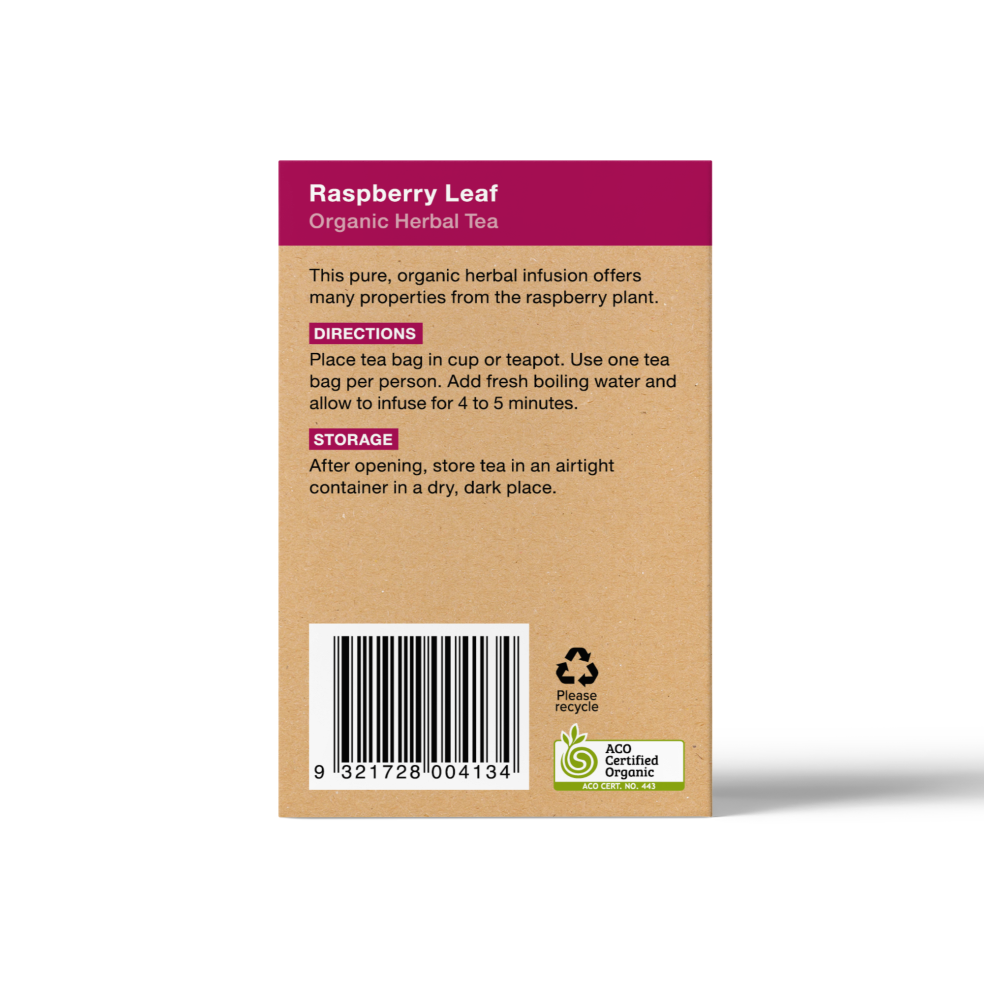 Planet Organic - Wholesale Tea Bags - Raspberry Leaf Tea Bags3