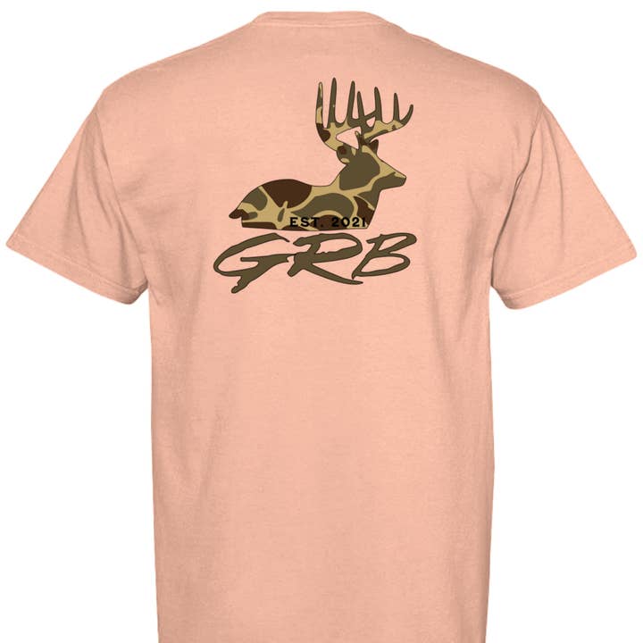 Ghost Ridge Brand - Wholesale Screen Printed T-Shirt - Men's - GR Camo Buck T-Shirt2