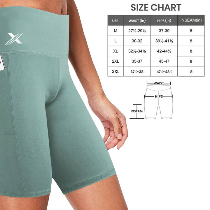 The American Gift Company (TAGCO) - Wholesale Athletic shorts – Women's - Women's High Waist Breathable Training Yoga Shorts18