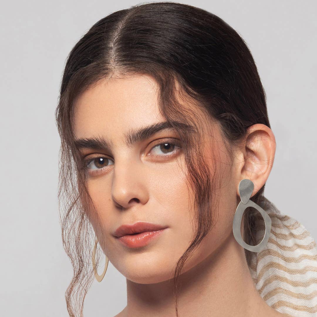 RAS - Wholesale Dangle Earrings - Too Much Silver Plated Medium Pendants2