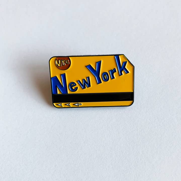 Made by Nilina - Wholesale Lapel Pin/Button - New York Subway Enamel Pin Metrocard Transit Train Souvenir2