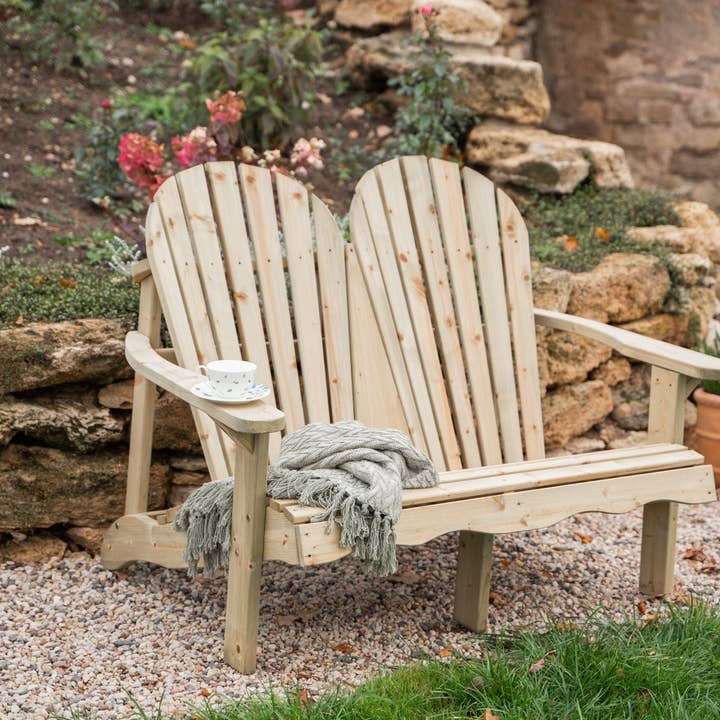Outdoor Living (NW) Ltd – wholesale Adirondack chair – Double Adirondack relax garden bench