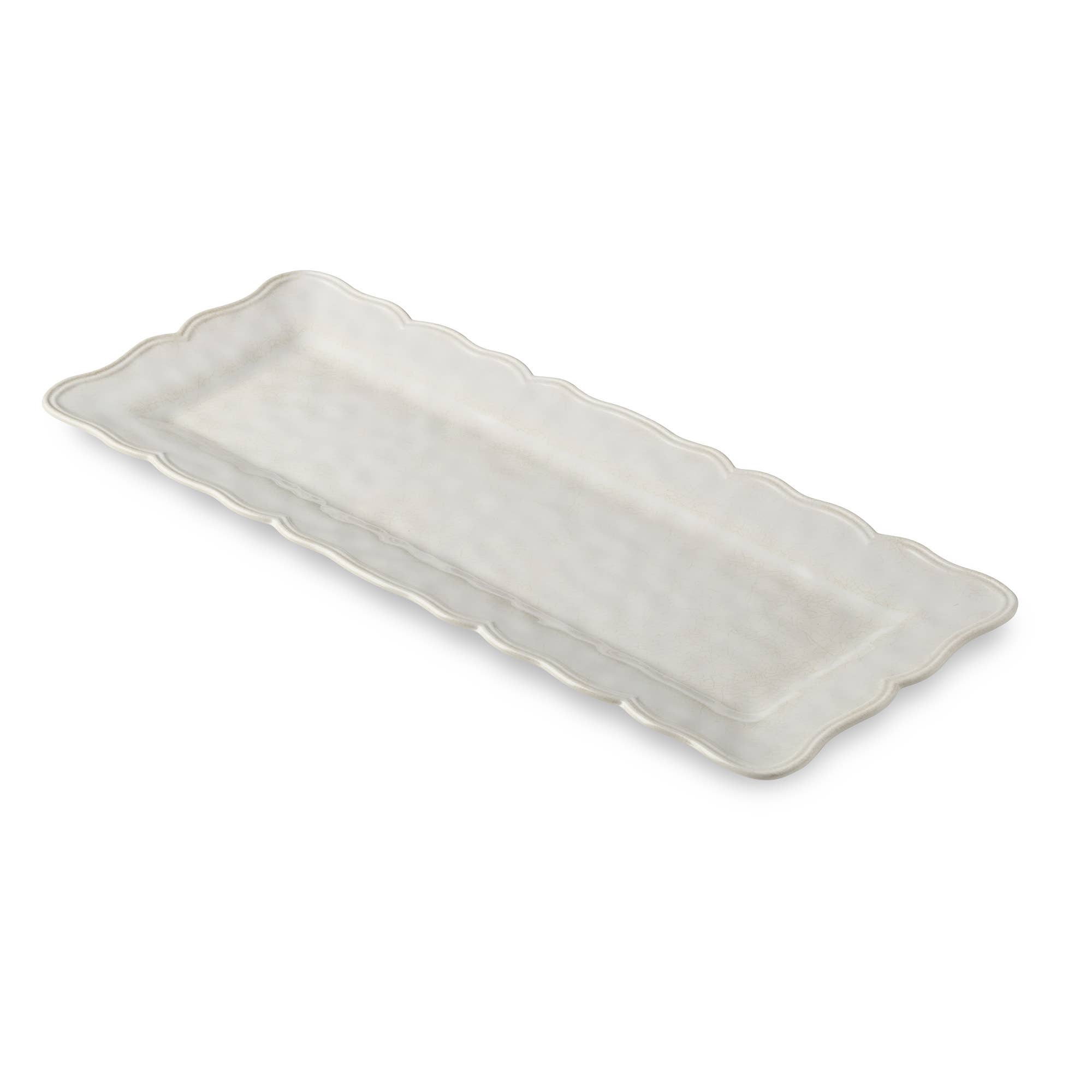 Certified International - Wholesale Platter - Isabella Cream Melamine  Rectangular Platter 19" x 8"2