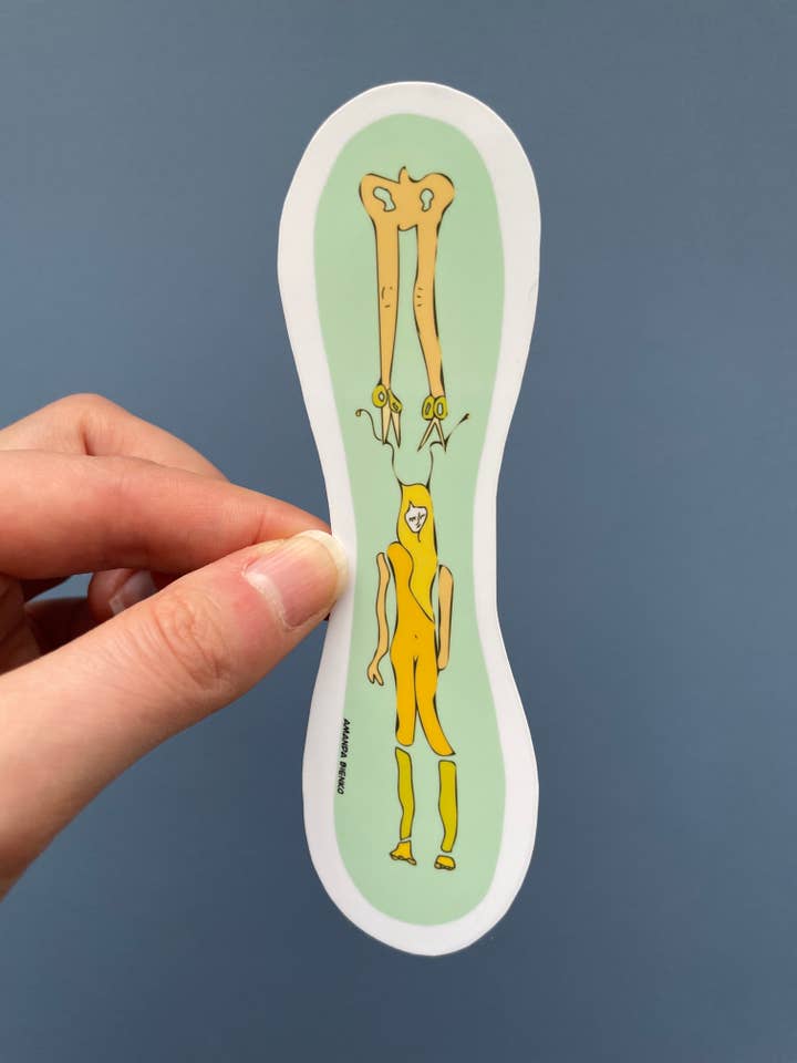 Autocollant/aimant Weird Fairy Insect Girl pour la vente par A.J.B- art goodies