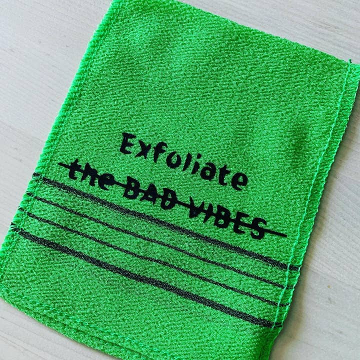 Small Plant Fiber Viscose Scrub Mitten for wholesale by Cool Wellness Cafe LLC