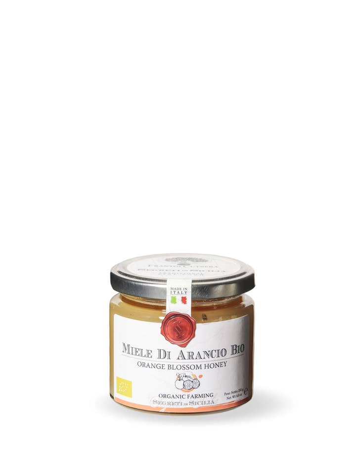 Miele di arancio BIO – Segreti di Sicilia per la vendita all'ingrosso da parte di Frantoi Cutrera