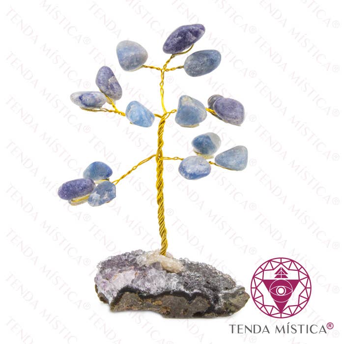 Raw Stone Tree 5 branches Blue Quartz 10 cm for wholesale by Tenda Mística