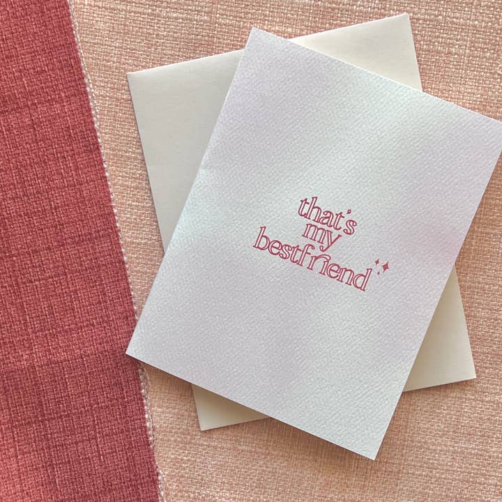 "That's My Bestfriend" Valentine's Day Card for wholesale by Ink Addition