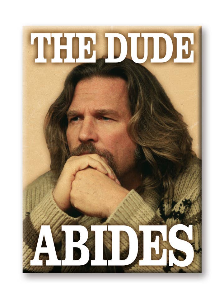 The Big Lebowski - The Dude Abides Flat Magnet (2.5" x 3.5") for wholesale by Great Stuff Novelties (GSN) by NMR Brands