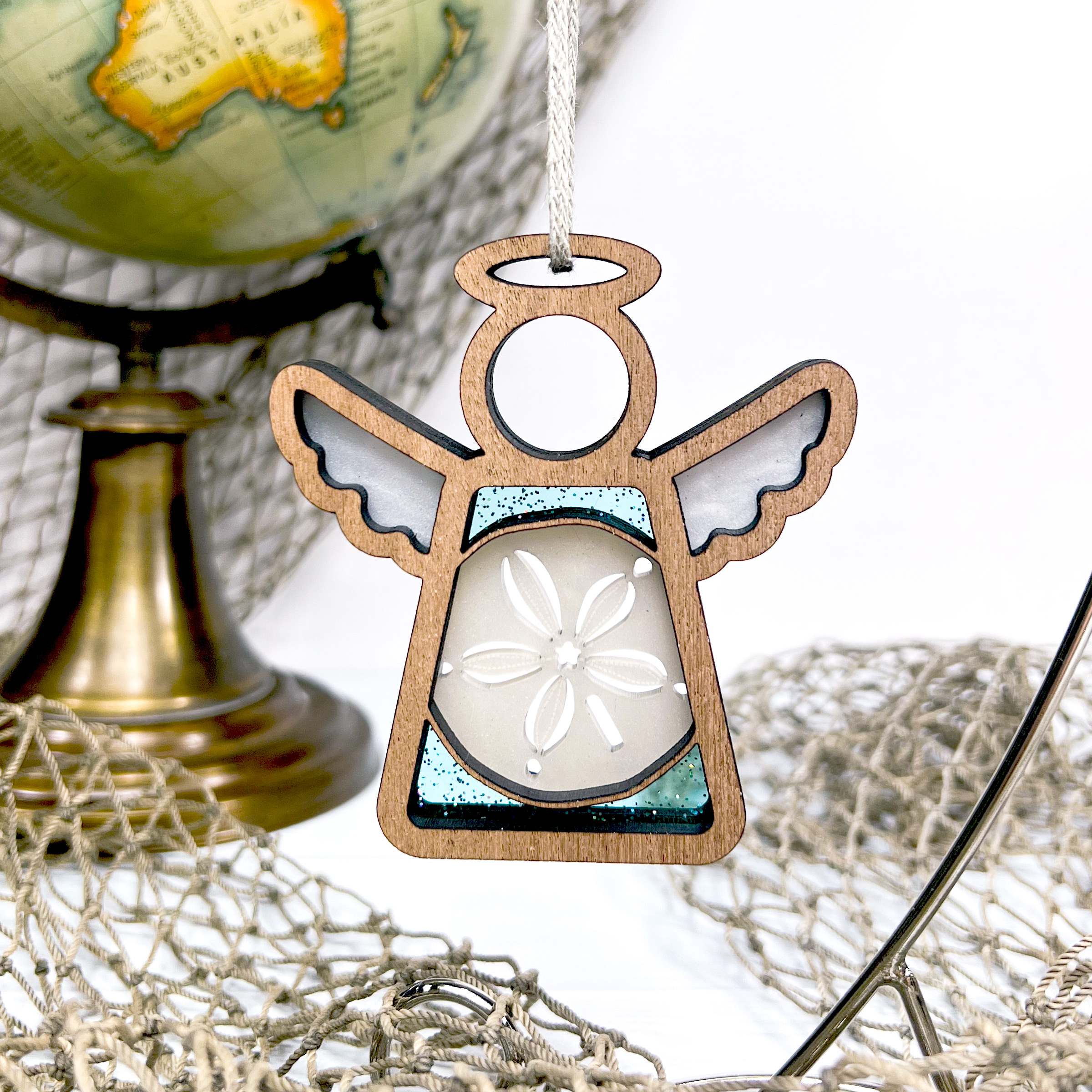 Forged Flare® - Wholesale Ornament - Sand Dollar Ornament | 3.5" (H) Angel Figurine | Mother's Angels®7