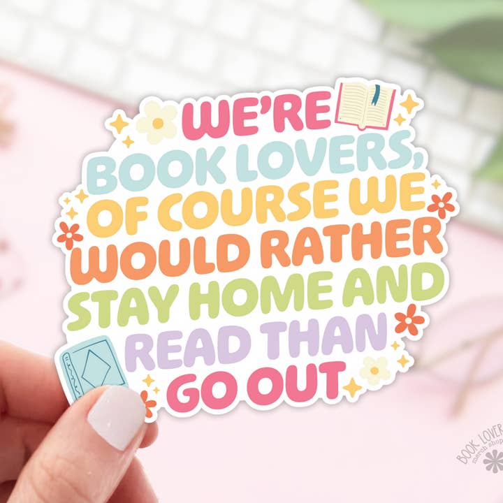 Somos amantes de los libros, por supuesto pegatinas/pegatinas Bookish para venta al por mayor de Book Lover Merch Shop