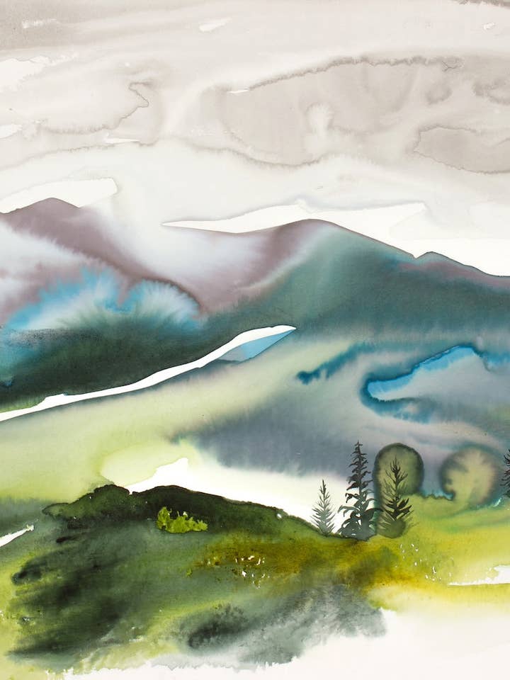 Paysage de montagne n° 5 pour la vente par Elizabeth Becker