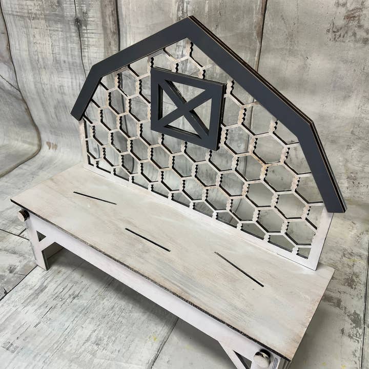 Rustic Home Co LLC - Wholesale Doe-het-zelf-knutselset - Bench Barn-displayset1