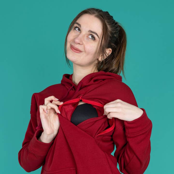 A camisola de amamentação mais vendida com forro polar por atacado de Stylish Collective