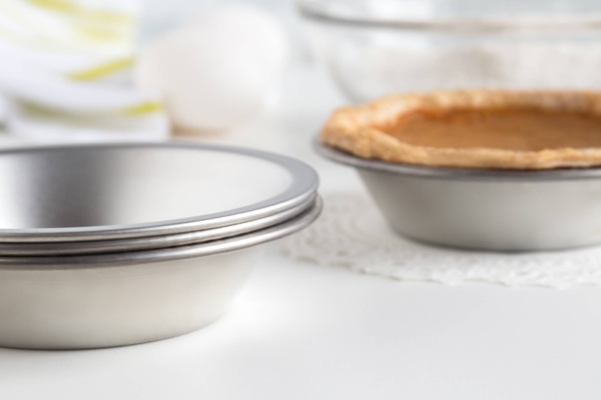 Fox Run Brands – wholesale Baking dish – Fox Run Pie Pan Set, Tin-Plated Steel, Set of 4, 5"1