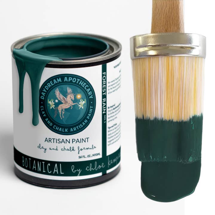 Dark Green Clay and Chalk Paint Forest Rain for wholesale by Daydream Apothecary