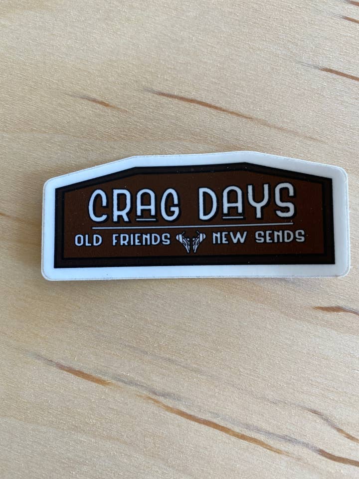 Crag Days Climbing Sticker for wholesale by Cactus to Pine