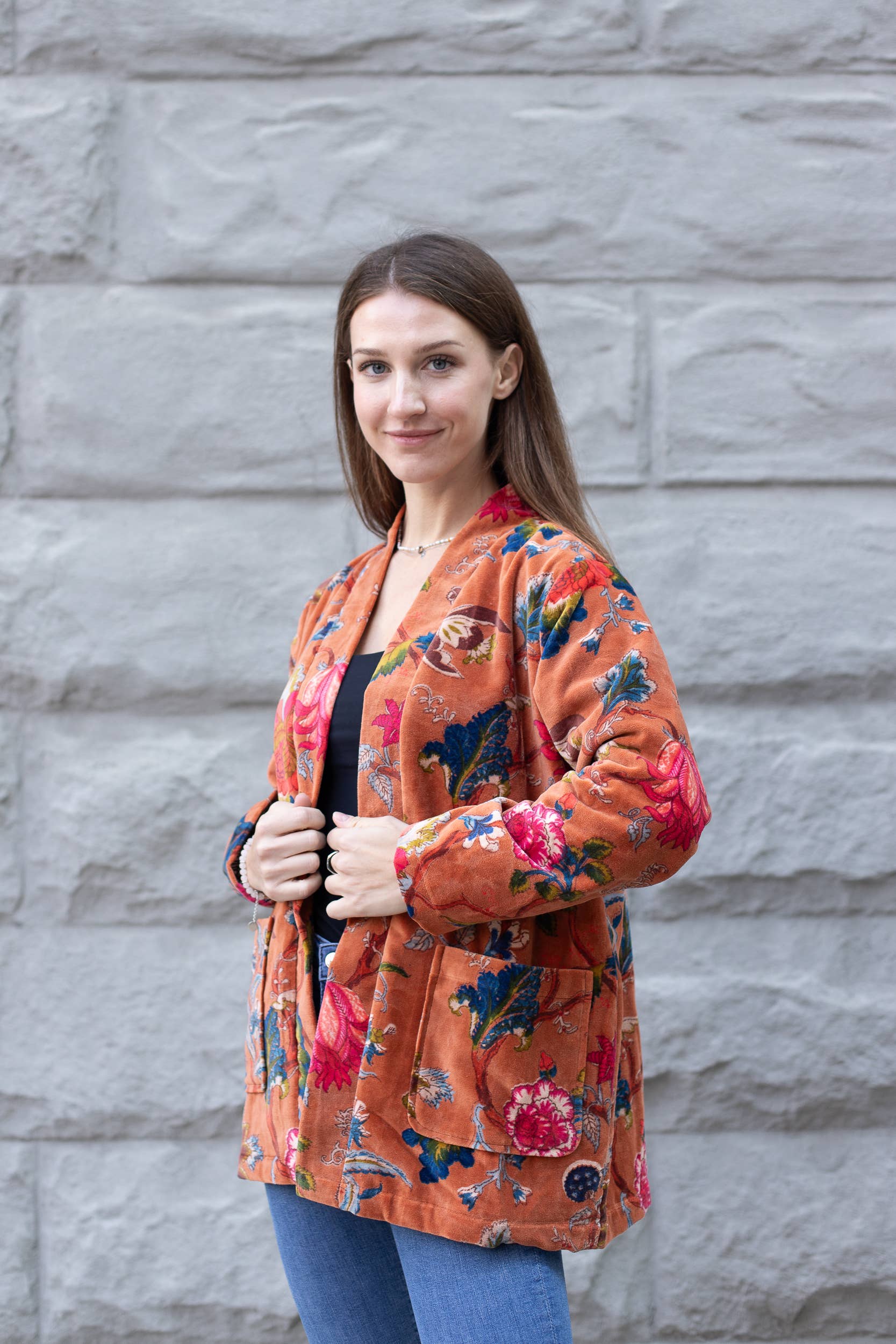 VIKOLINO - Venta al por mayor Kimono - Mujer - Chaqueta corta de terciopelo estilo kimono7