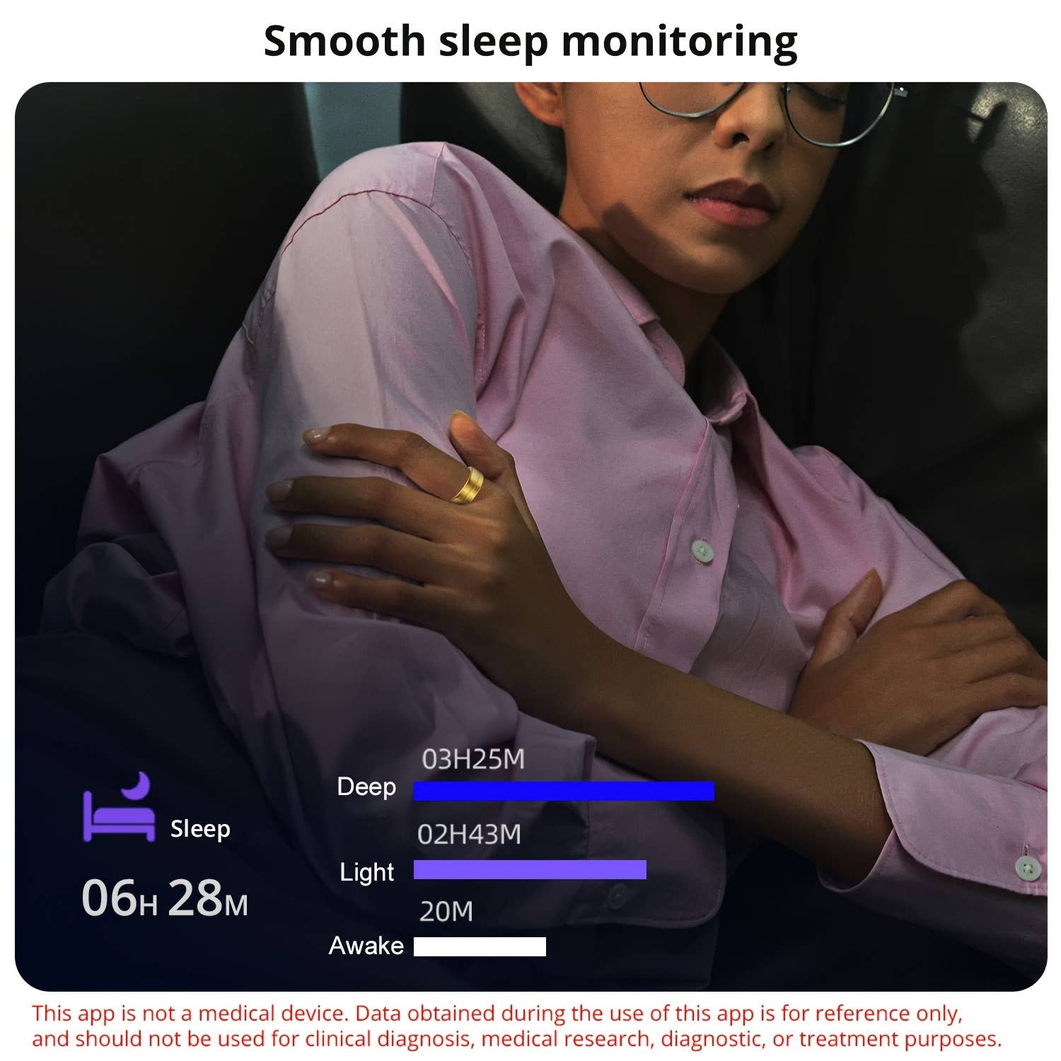 Shop Celino - Vente Équipement de fitness - Smart Fitness Ring Tracker, moniteur de sommeil pour hommes et femmes5