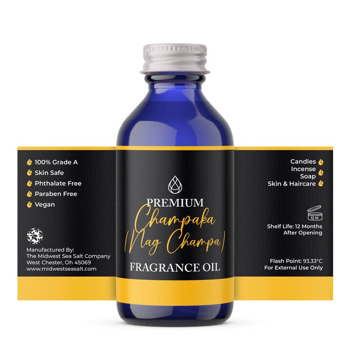 The Midwest Sea Salt Company - Wholesale Fragrance Oil - Champaka (Nag Champa) Fragrance Oil1