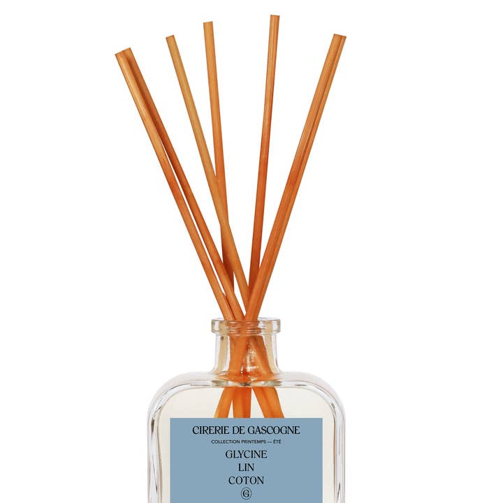 CIRERIE DE GASCOGNE - Wholesale Reed Diffuser - Diffuseur Glycine Lin Coton 200 ml