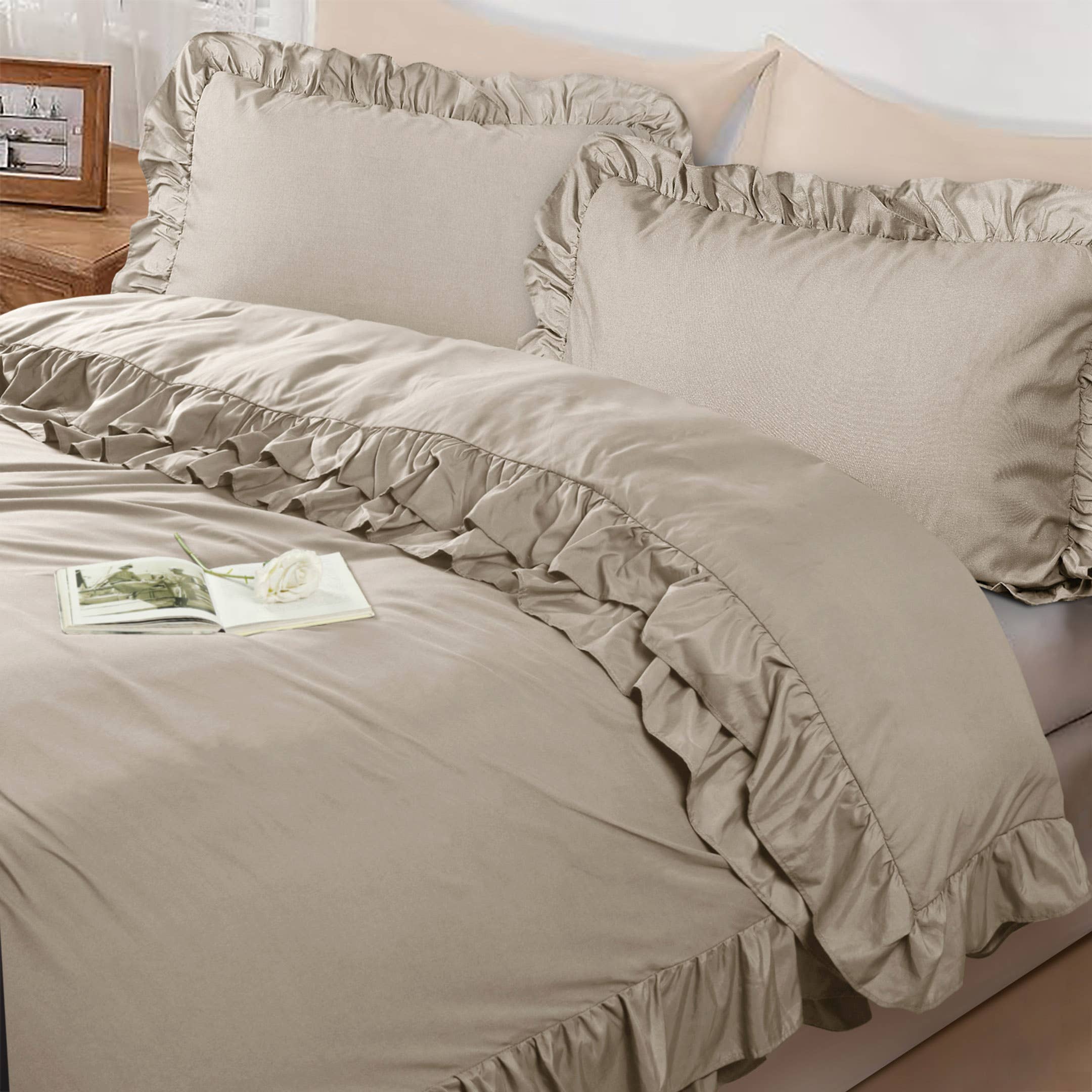 Cotton Passion - Wholesale Bedding Set - Duvet Cover Sets Frilled Duvet Set 3 Pcs Comforter Sets2