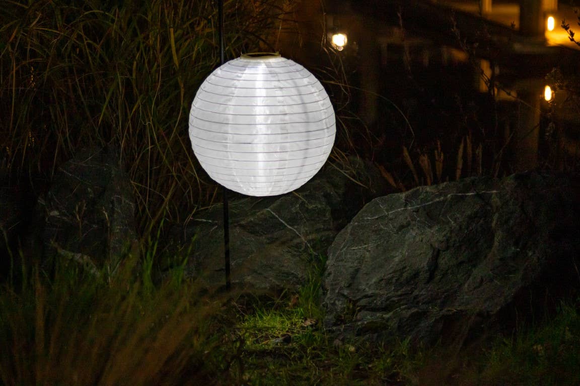 Allsop Home & Garden - Wholesale Outdoor/Lawn Light - Soji Original 12" Globe Solar Lantern - White10