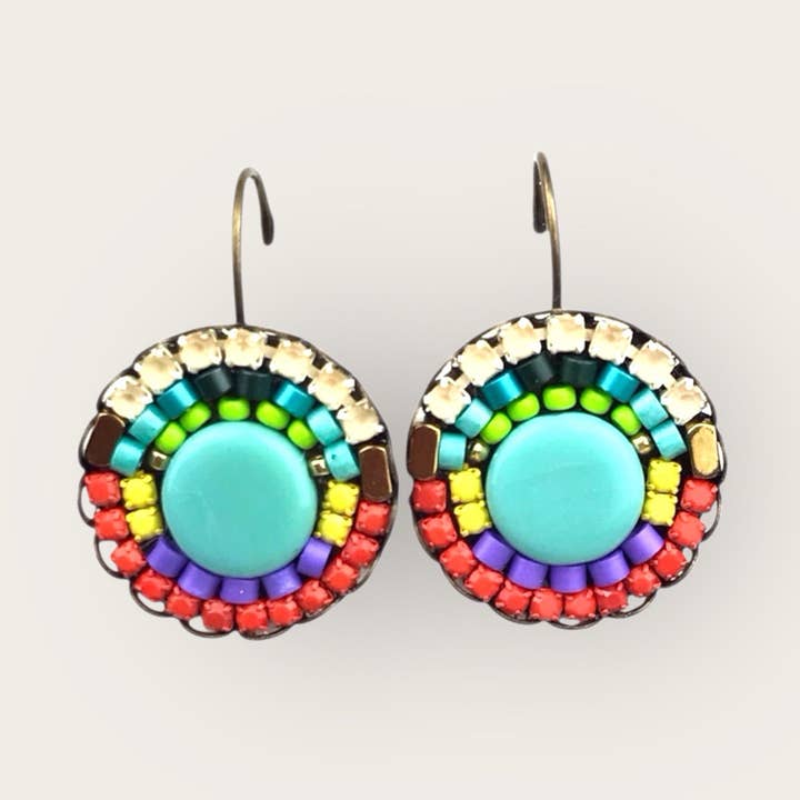 Boucles d'oreilles en cristal Chic Color pour la vente par melizijewelry