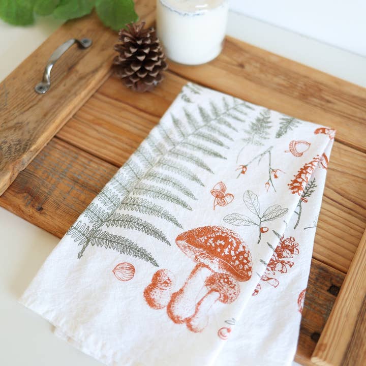 Highland Ridge | Handmade Home Decor - Wholesale Tea Towel - Forest Floor Tea Towel