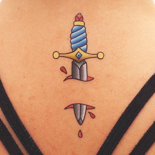 DAGGER Tattoo (Pack of 2) for wholesale by Tattoonie