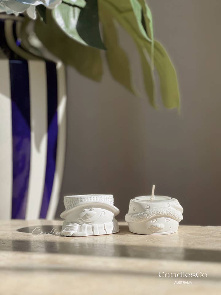 Portacandele Snowmen per la vendita all'ingrosso da parte di CandlesCo Australia