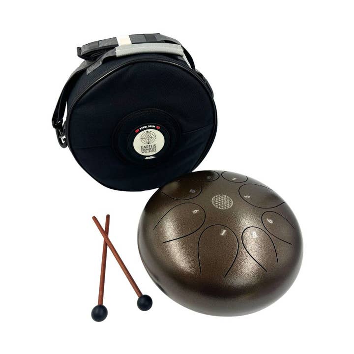 Tongue Drum - 25 cm, Brown for wholesale by Earths Elements Wholesale