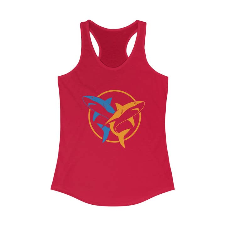 Women's Ideal Racerback Tank for wholesale by 2 Sharks Apparel And More
