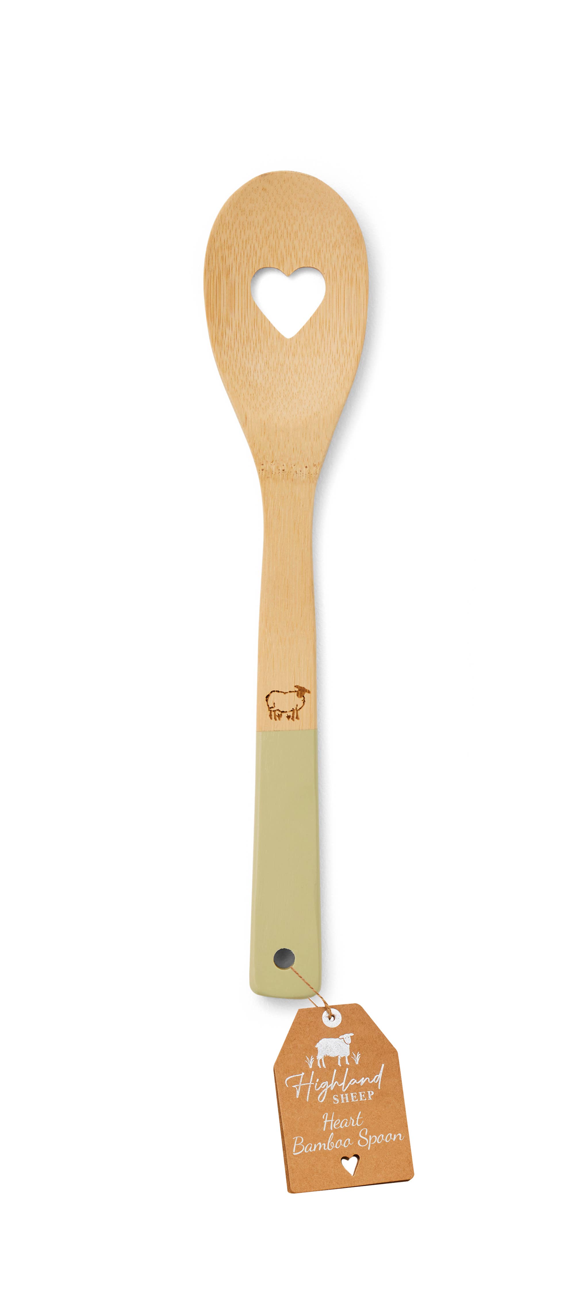 Natural Bamboo Spoon Highland Sheep for wholesale on Faire1