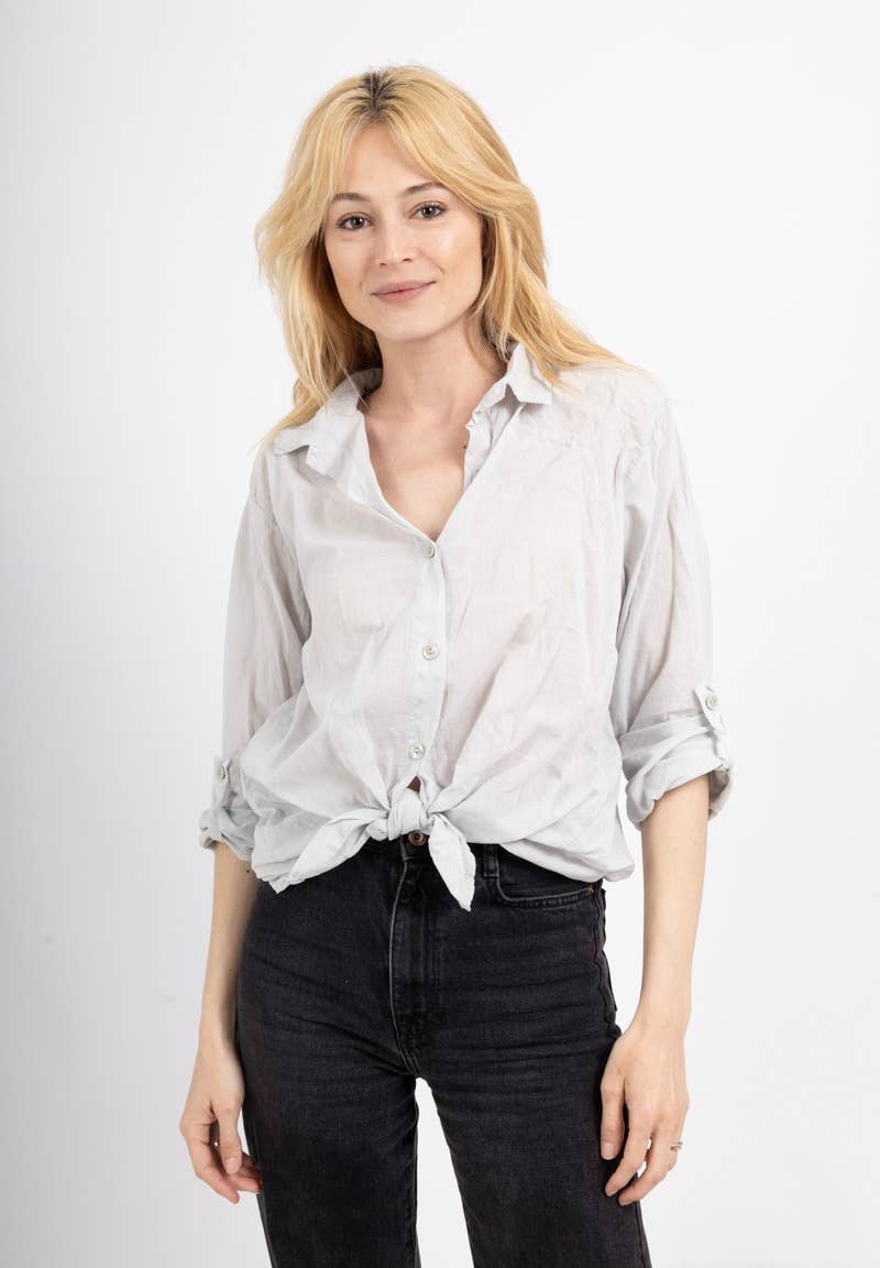 LINEN & COTTON HOUSE – wholesale Tröja med knappar – Dam – BUNDEN BOMULLSSKJORTA 42602 11