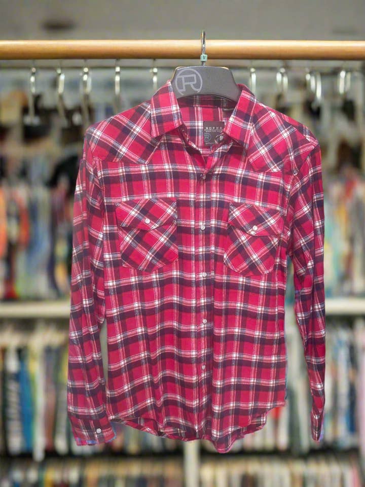Roper Flannel for wholesale by Wildflowers & Denim